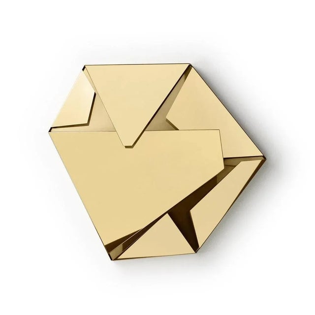 Contemporary Small Kaleidos Gold Wall Light by Campana Brothers For Sale - Image 3 of 8