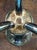 Metal Mid Century 4 Arm Silver Plate Bauhaus Candle Holder - Attributed to William Wagenfeld for WMF For Sale - Image 7 of 7