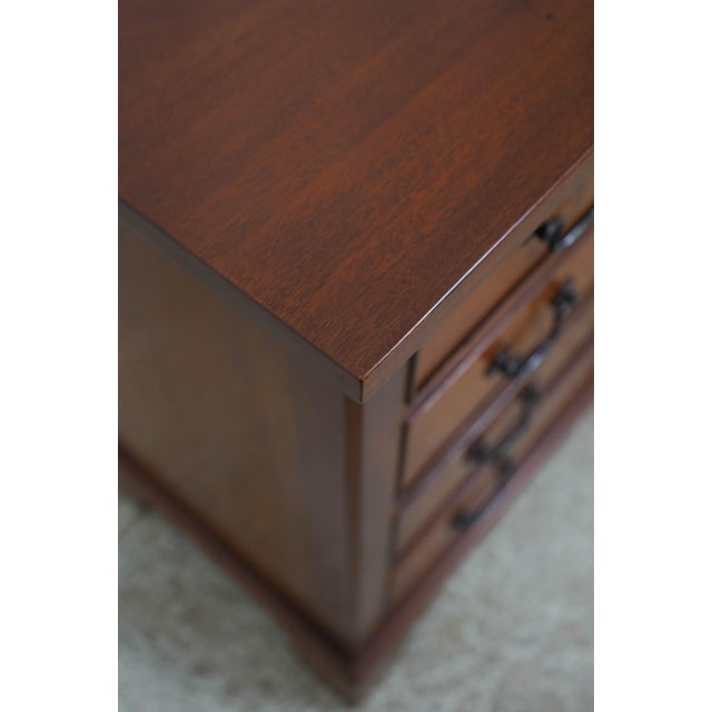 Brown Pair of Stickley Antiquities Mahogany Bachelor Chests For Sale - Image 8 of 18