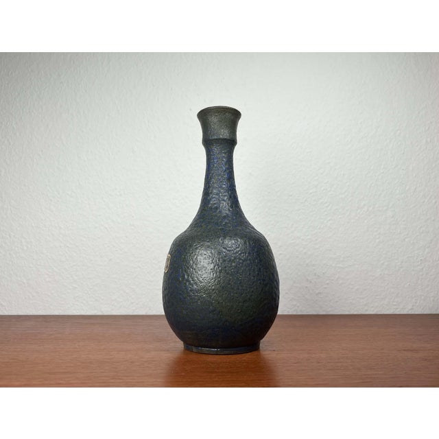 Mid-Century Modern Germany Blue Carafe Vase from Gebr. H.u.G. Claussen, 1960s For Sale - Image 13 of 18