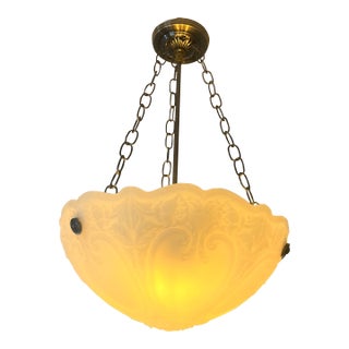 Early 20th Century Colonial Revival / Edwardian-Era Bowl Pendant For Sale