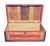 Late 19th Century 19th Century Chinese Export Red Leather Camphor Wood Trunk For Sale - Image 5 of 8