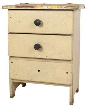 Children's Chest of Drawers in Painted Wood, 1890s