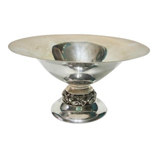 Mid-Century Sterling Center Bowl Art Deco LiLLY Pattern For Sale