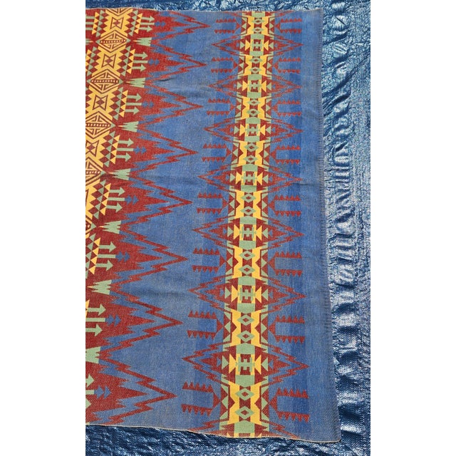 Turquoise Pendleton Blanket For Sale - Image 8 of 14