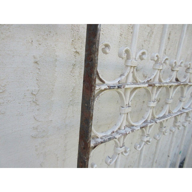 Metal Antique Victorian Iron Door For Sale - Image 7 of 7