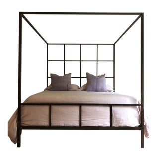Ann Gish Steel King Size Canopy Bed For Sale