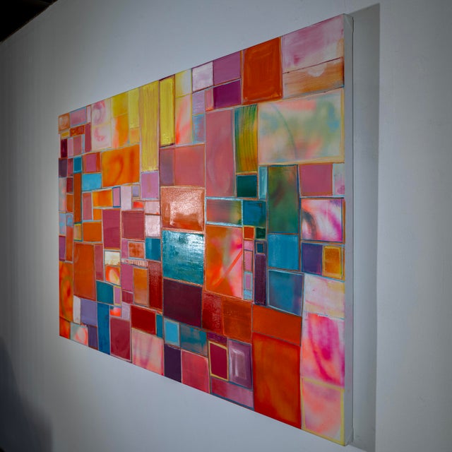 Structure 2009 - Oil and Acrylic on Canvas by Kymm Swank For Sale - Image 4 of 5