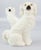 A fine pair of antique 19th Century English Staffordshire white spaniel mantel dog figurines. These charming dogs are hand...
