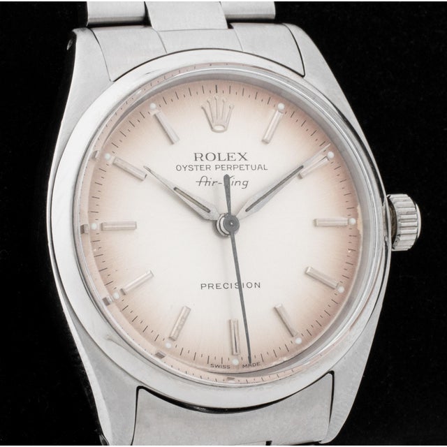 Contemporary Rolex Oyster Perpetual Air-King Steel Watch For Sale - Image 3 of 11