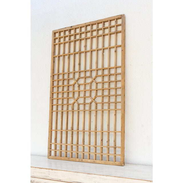 19th Century Shanxi Antique Architectural Lattice Panel For Sale - Image 5 of 8