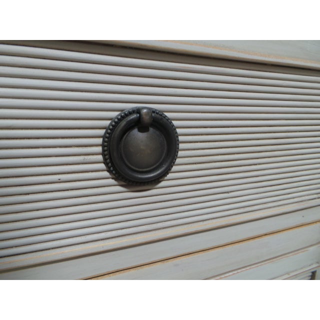 This is a very unique Swedish Gustavian 3 drawer chest of drawers.