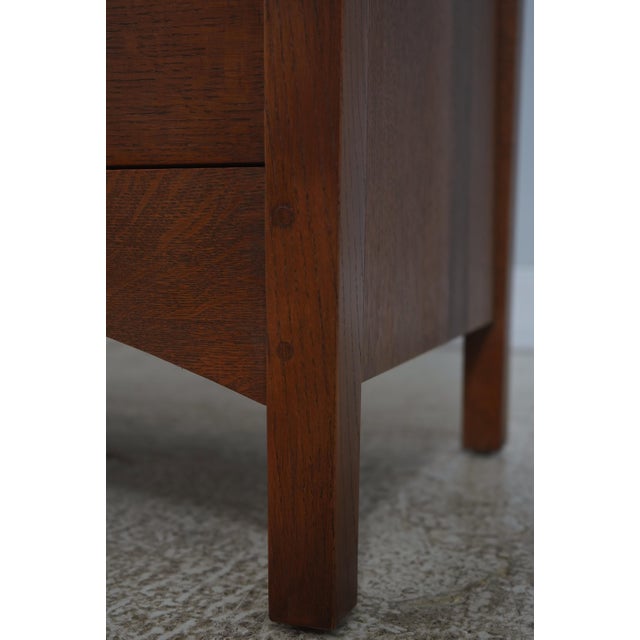 Stickley Mission Oak 8 Drawer High Chest For Sale - Image 11 of 16
