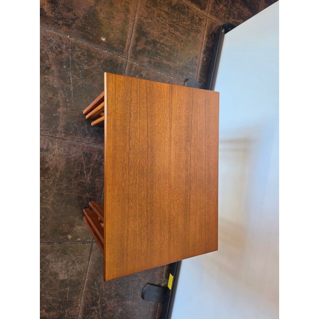 Mid-Century Danish Modern Teak Nesting Set 3 Tables For Sale In San Diego - Image 6 of 6