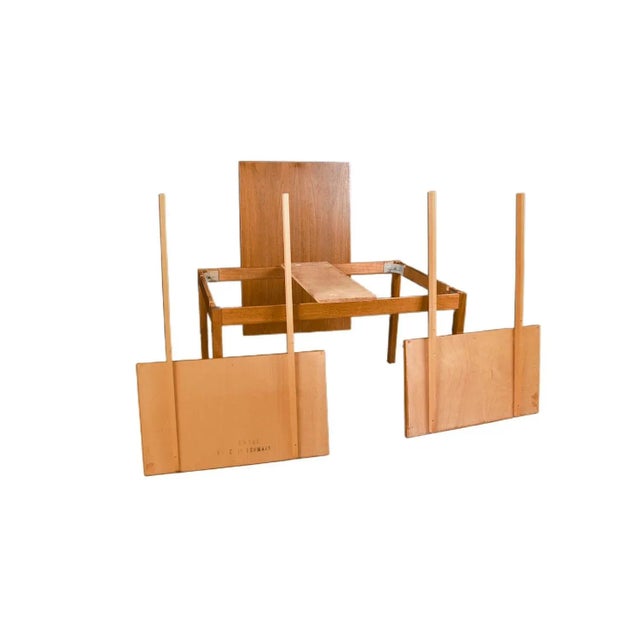 Wood 1960s Danish Modern Teak Extendable Dining Table For Sale - Image 7 of 12