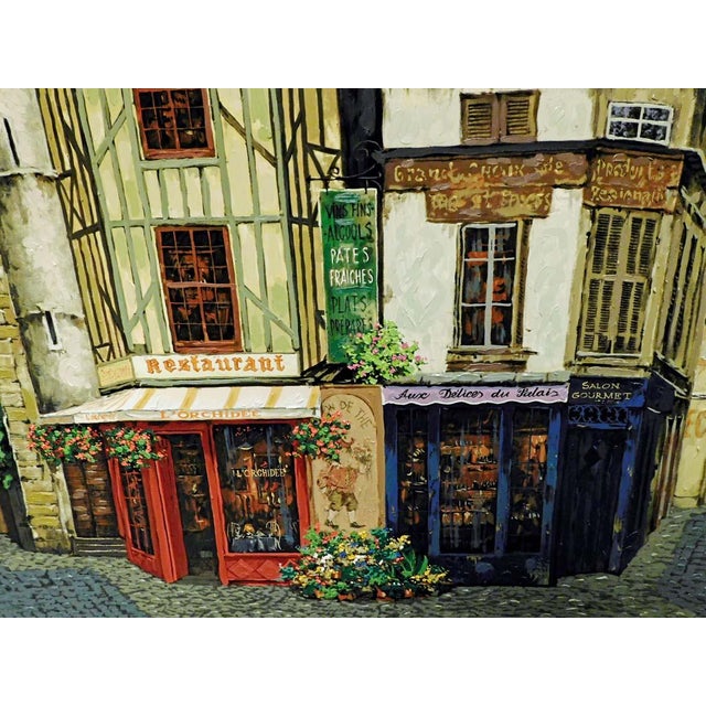 Textile Viktor Shvaiko "Salon De The" Hand Signed With Custom Frame#90/325 For Sale - Image 7 of 7