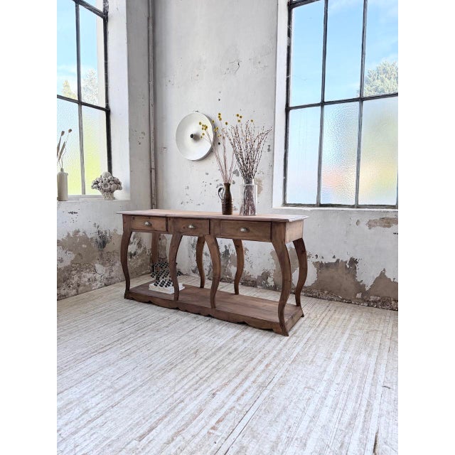 Pine Drapers Console Table, 1950s For Sale - Image 3 of 18