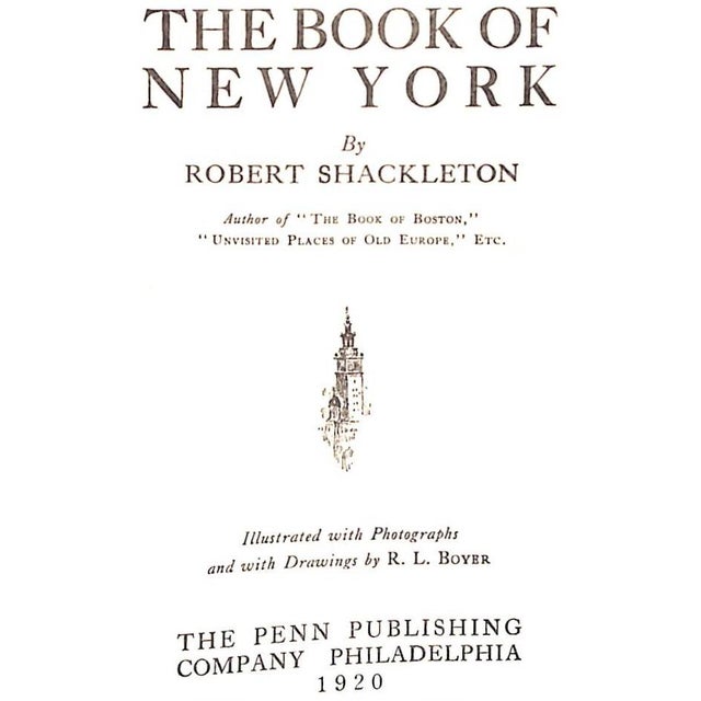 SCHACKLETON, Robert [377] pp. The Penn Publishing Company 1920 8" x 5 3/4" Illustrated w/ photographs and w/ drawings by...