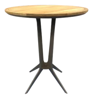 Baker / McGuire Organic Modern Outdoor Teak Farallon Bistro Table