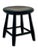 Very Nice Hand Made Antique American Primitive Pine Wood Footstool With Excellent Original Old Black Paint For Sale - Image 9 of 18