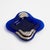 1980s Vintage Cobalt Blue Glass Catchalls With Silver Overlay - Set of 2 For Sale - Image 5 of 12