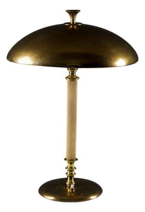 Table Lamp in Brass and Bakelite from Nordiska Kompaniet, Sweden, 1930s