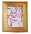 21st Century Framed Hunt Slonem Pink & White Bunny Hutch Fabric Textile With Gold Frame For Sale - Image 9 of 10