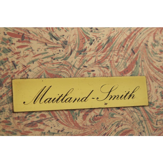 Maitland Smith Leather Wrapped Book Spline Console Cabinet For Sale - Image 18 of 18