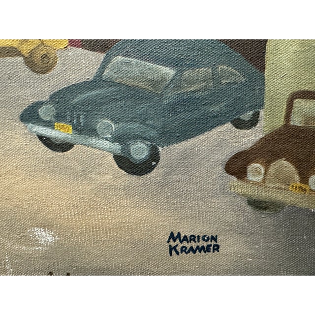 American Marion Kramer Spectacular 1930's Old Town Square For Sale - Image 3 of 5