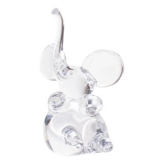 Daum France Crystal Elephant For Sale