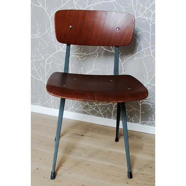 Maroon Result 3 Dining Chair by Friso Kramer, 1969 For Sale - Image 8 of 8