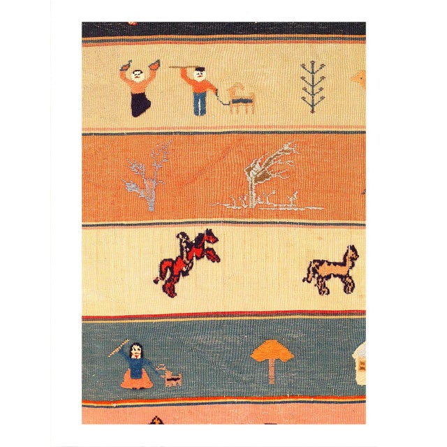 Interestingly, unlike the Kilim, Soumaks are rarely reversible. Their undersides expose weft strands, sometimes inches...