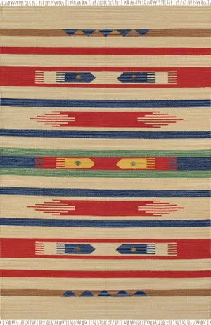 2020s Pasargad Home Anatolian Cotton Area Rug - 5' X 8'