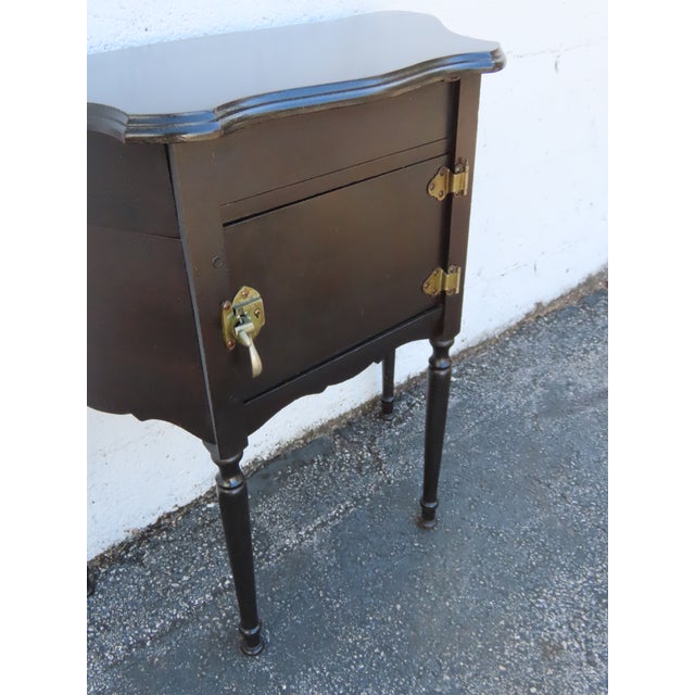 Brown Early 1900s Cigar Tobacco Humidor Chest Box Cabinet With Ashtray 6347 For Sale - Image 8 of 18
