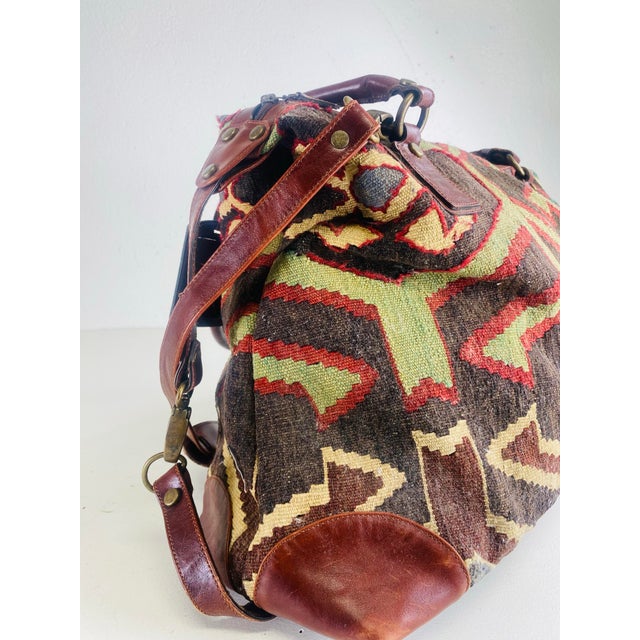 1980s Handsome Vintage Killam and Leather Satchel For Sale - Image 5 of 10