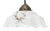 French White Clichy Marble Patern Glass Pendant Lamp, 1920s For Sale