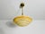 Mid-Century Modern Art Deco Glass and Brass Ceiling Lamp, 1930s, Germany For Sale - Image 3 of 10