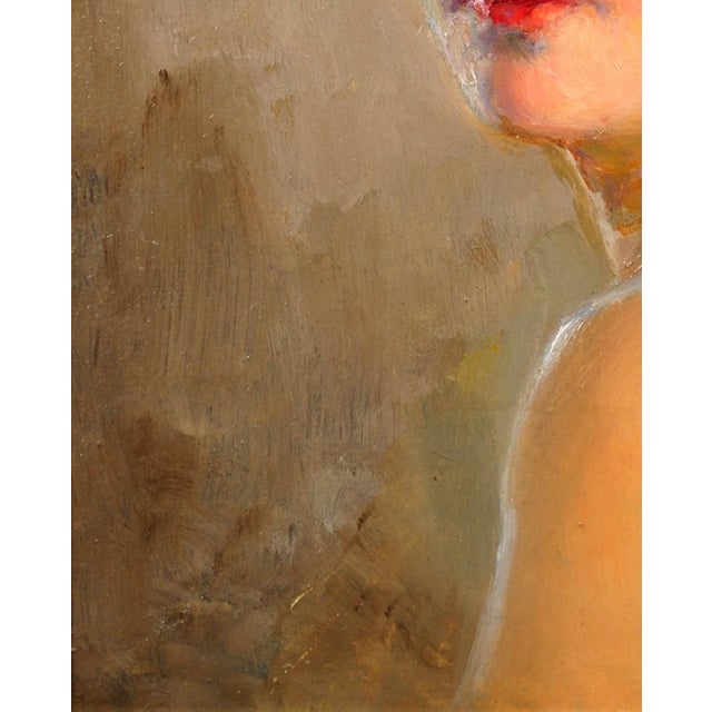 Edouard Bisson, The Afterglow, Oil on Board, 1910, Framed For Sale - Image 5 of 18