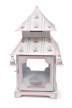 Pink Tulip Pagoda Lantern, Small