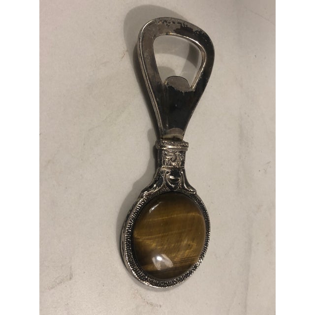 Vintage Tigers Eye Bottle Opener For Sale - Image 4 of 9