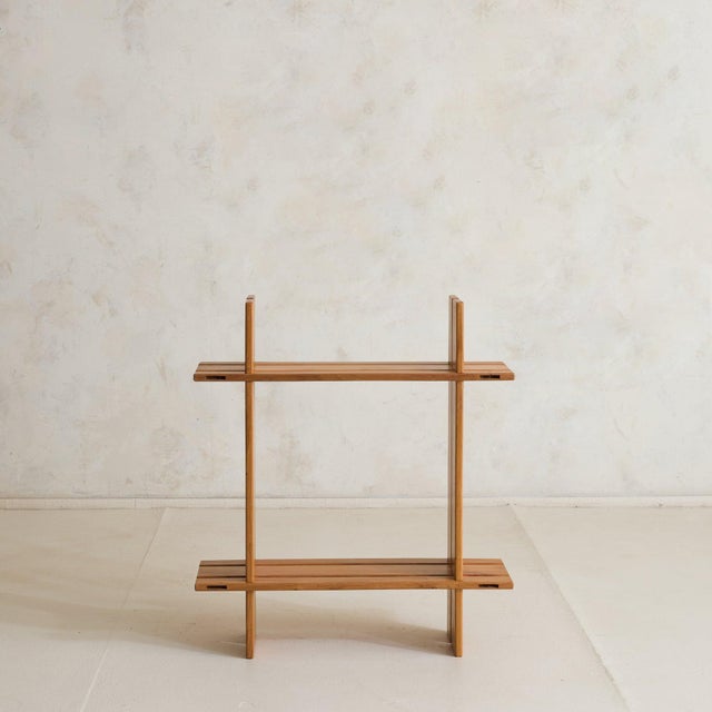 1980s Vintage French Elm "Savoie" Shelf by Maison Regain For Sale - Image 5 of 11