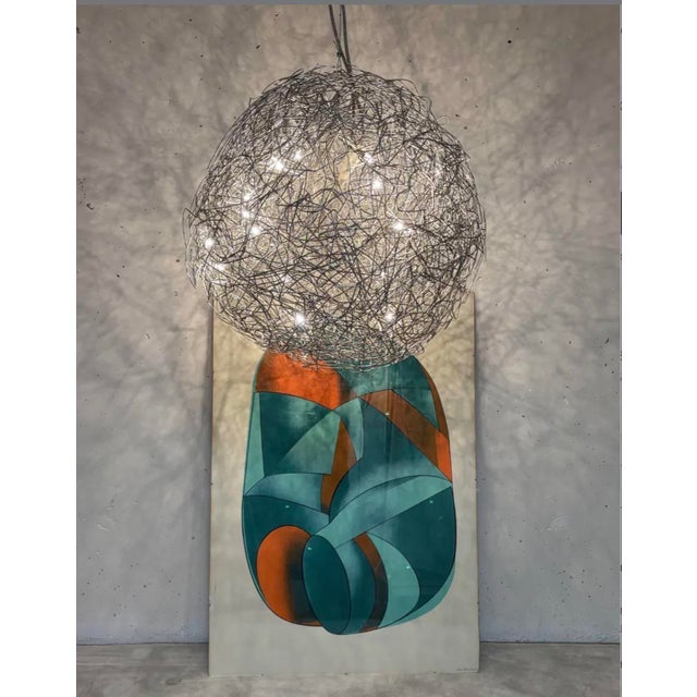 Fil De Fer Suspension by Enzo Catellani for Catellani & Smith, 1990s For Sale - Image 4 of 7