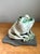 Green Vintage Ceramic Frog Sculpture on Stone Base For Sale - Image 8 of 14