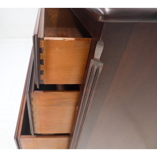Brown Kling 6 Drawers SOLID Mahogany 50" Tall Chippendale Style Dresser Chest For Sale - Image 8 of 12