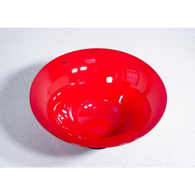 2000 - 2009 Vase in Red Opal Blown Glass from Venini For Sale - Image 5 of 14