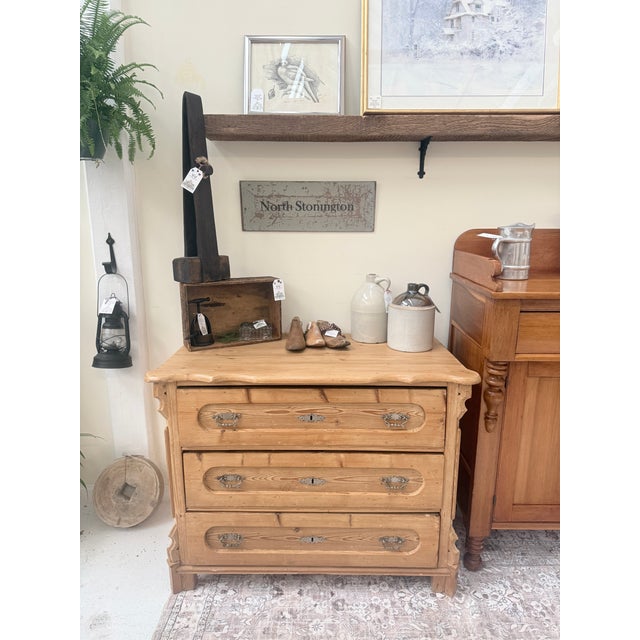 Antique English Pine Chest of Drawers For Sale - Image 4 of 9