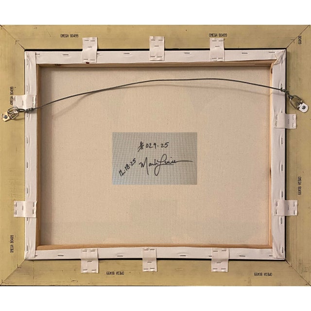 Mark Lewis 2025 "029-25" Abstract Expressionist Sage & Parchment Painting by Mark Lewis For Sale - Image 4 of 5