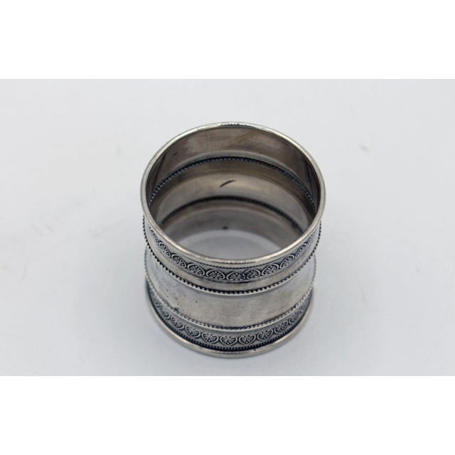 Metal Circa 1860 Coin Silver Napkin Ring For Sale - Image 7 of 8