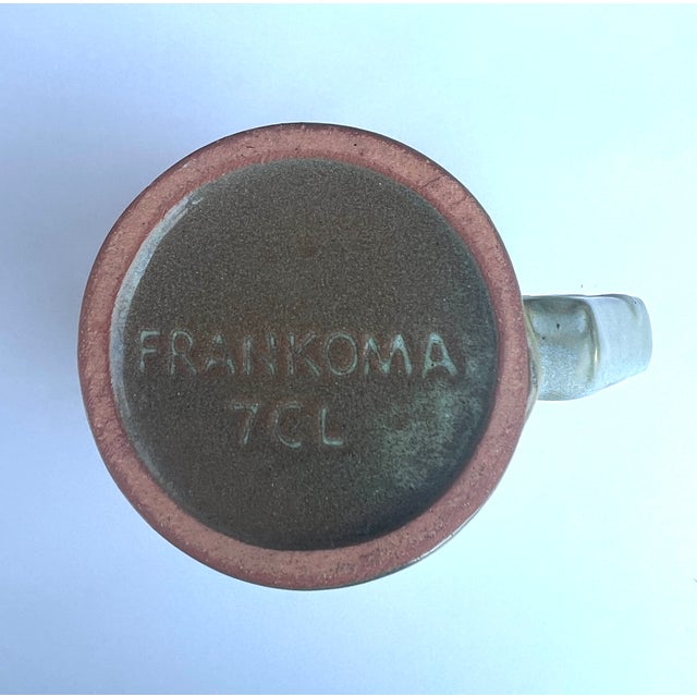 1940s Vintage Frankoma Prairie Green Aztec Mug 7cl For Sale - Image 5 of 9