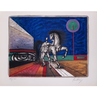 Franz Priking, Promenade équestre au Clair de Lune, Lithograph For Sale